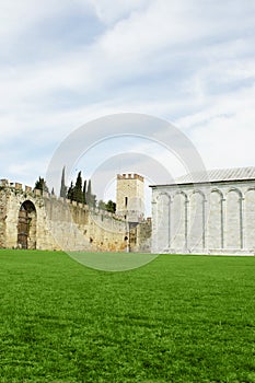 Walls surrounding the Field of Miracles