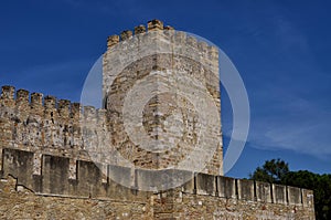 Walls and Tower of the Castle of Saint Jorge