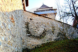 Walls and tower in Viscri, Transylvania, Romania