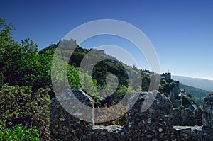 Walls and towers of Medieval Moors Castle