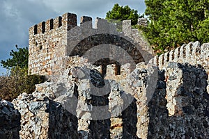 Walls and turret of Seljuk fortress