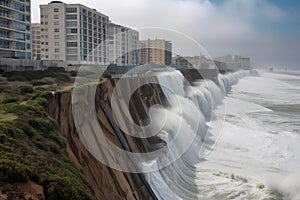 walls of water, rising from the ocean to devastate coastal cities