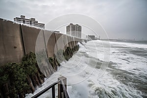 walls of water, rising from the ocean to devastate coastal cities