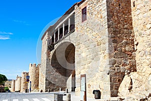 Puerta del Rastro o de la Estrella en la Muralla de Avila, Spain photo