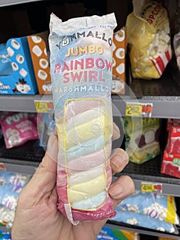 Walmart retail store interior marshmallow swirl