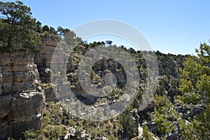 Walnut Canyon National Monument Cliffside Dwelling Sinagua Indians