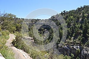 Walnut Canyon National Monument Cliffside Dwelling Sinagua Indians