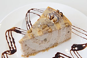 Walnut Cheesecake Slice Macro