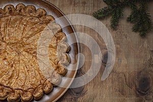 Walnut and maple pie
