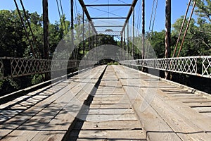 Walnut River Iron And Wood Bridge