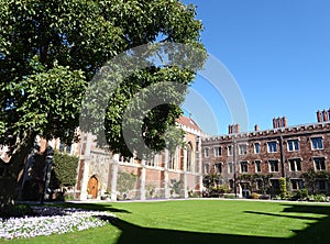 Walnut Tree Court, Queens` College, Cambridge, UK