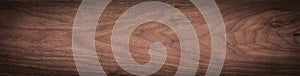Walnut wood texture.  Natural texture background of North American walnut wood board.  Long wood plank texture. photo