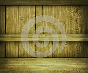 Walnut Wooden Shelf Background