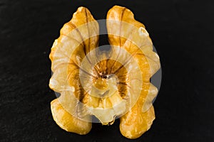 Walnuts - Walnuts in black background