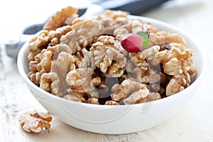 Walnuts in bowl