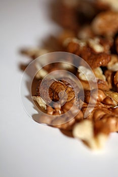 Walnuts dry fruit nuts macro background modern high quality prints family juglandaceae