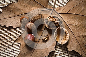 Walnuts and hazelnuts