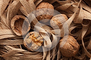 Walnuts Healthy Fruit Rustic Still Life