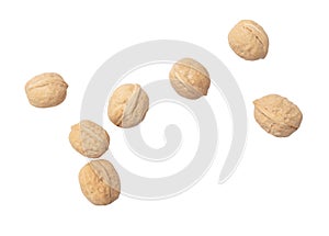 Walnuts isolated white background