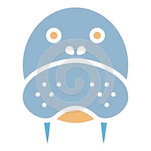 Walrus  Isolated Vector Icon which can be easily modified or edited as you want