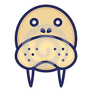 Walrus  Isolated Vector Icon which can be easily modified or edited as you want photo