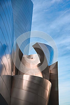 Walt Disney Concert Hall. The famous landmark  designed by Frank Gehry, Downtown Los Angeles