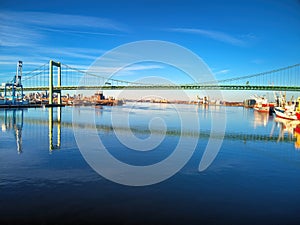 Walt Whitman Bridge over the Delaware River Philadelphia