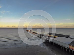 Walton on the naze pier sunset