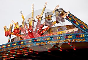 Waltzer fairground lights sign