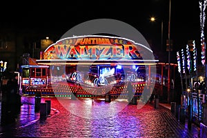 waltzers ride at the fun fair