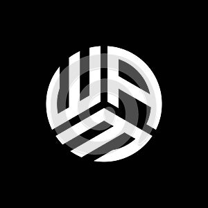 WAM letter logo design on black background. WAM creative initials letter logo concept. WAM letter design