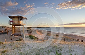 Wanda Lifeguard Tower in summer