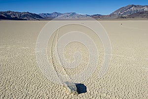 Wandering rock, the racetrack, death valley , california