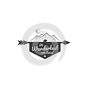 In wanderlust we trust logo