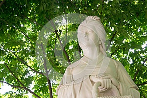 Wang Baochuan Statue at Qujiang Cool Cave Heritage Park(Qujiang Hanyao Yizhi Gongyuan). a famous historic site in