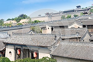 Wang Family Courtyard. a famous historic site in Lingshi, Jinzhong, Shanxi, China.