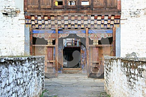 the Wangdicholing palace in jakar (bhutan) photo