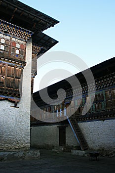 the Wangdicholing palace in jakar (bhutan) photo