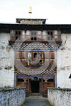 the Wangdicholing palace in jakar (bhutan) photo