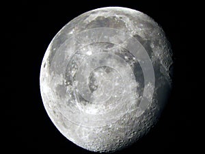 Waning Gibbous Moon Phase 95% illuminated