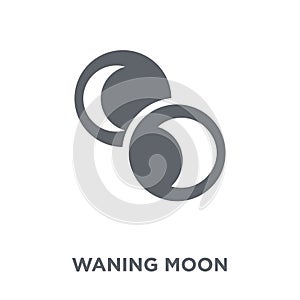 Waning moon icon from Weather collection.