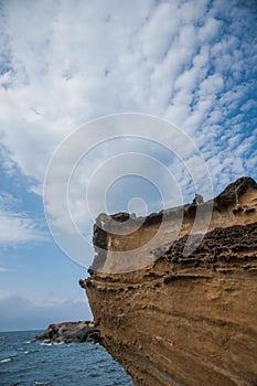 Wanli District, New Taipei City, Taiwan Yehliu Geopark mushroom-shaped rock strange rocky landscape