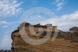 Wanli District, New Taipei City, Taiwan Yehliu Geopark mushroom-shaped rock strange rocky landscape