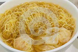 Wantan noodle soup photo