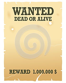 Wanted Dead or Alive Poster