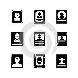 wanted  icon or logo isolated sign symbol vector illustration
