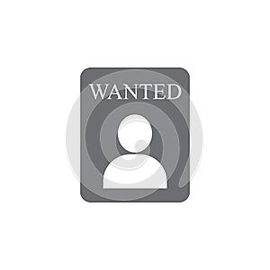 wanted person icon. Simple element illustration. wanted person symbol design template. Can be used for web and mobile