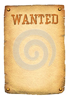 Wanted poster