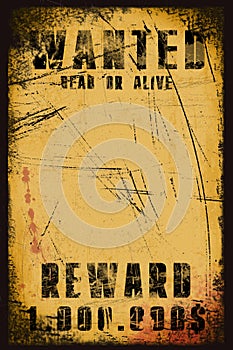 Wanted poster