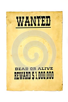 Wanted poster photo